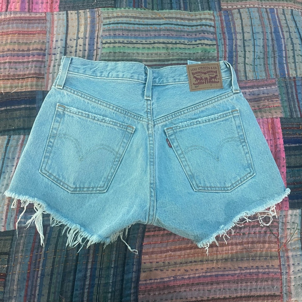 LEVI’S 501 Light Wash Denim Shorts